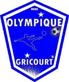 Sports FootBall Club France Logo Hauts-de-France 02 - Aisne Olympique de Gricourt 