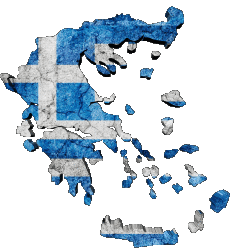Flags Europe Greece Map 