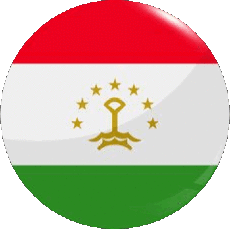 Drapeaux Asie Tadjikistan Rond 