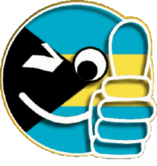 Banderas América Bahamas Smiley - OK 