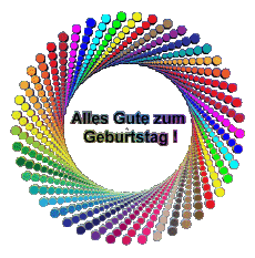 Nachrichten Deutsche Alles Gute zum Geburtstag Zusammenfassung - geometrisch Transparenter Hintergrund 002 