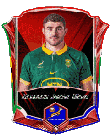 Deportes Rugby - Jugadores Africa del Sur Equipo 2025 Malcolm Justin Marx 