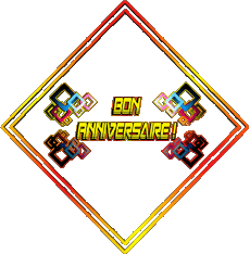 Mensajes Francés Bon Anniversaire Abstrait - Géométrique Fondo transparente 003 