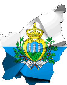 Flags Europe San Marino Map 