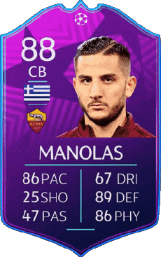 Multimedia Videogiochi F I F A - Giocatori carte Grecia Kostas Manolas 