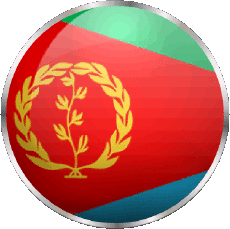 Fahnen Afrika Eritrea Runde 