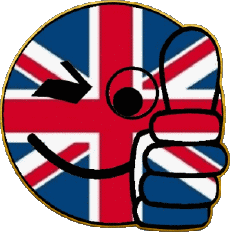 Fahnen Europa Vereinigtes Königreich Smiley - OK 
