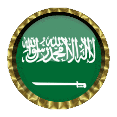 Drapeaux Asie Arabie Saoudite Rond - Anneaux 
