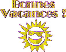 Nachrichten Französisch Bonnes Vacances Transparenter Hintergrund 04 