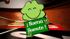 Mensajes Español Buena Suerte Fondo animado 004 