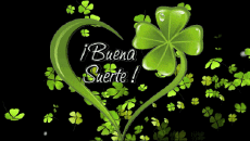 Mensajes Español Buena Suerte Fondo animado 001 