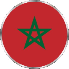 Bandiere Africa Marocco Tondo 