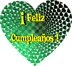Nachrichten Spanisch Feliz Cumpleaños Corazón 009 