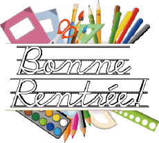 Nachrichten Französisch Bonne Rentrée Transparenter Hintergrund 013 