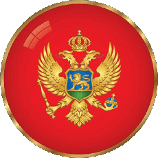 Drapeaux Europe Monténégro Rond 