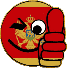 Banderas Europa Montenegro Smiley - OK 