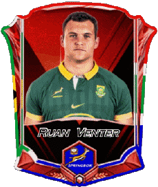Sports Rugby - Joueurs Afrique du Sud Equipe 2025 Ruan Venter 