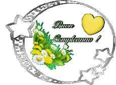 Nachrichten Italienisch Buon Compleanno Floreale Transparenter Hintergrund 010 