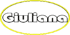 First Names FEMININE - Italy G Giuliana 