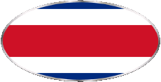 Banderas América Costa Rica Oval 01 
