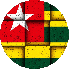 Fahnen Afrika Togo Rond 