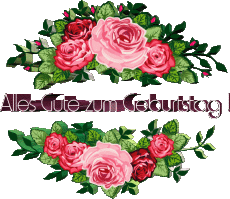 Messages German Alles Gute zum Geburtstag Blumen 014 