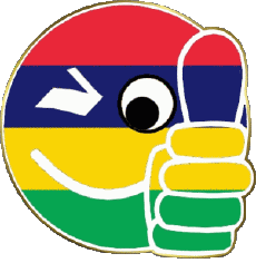 Drapeaux Afrique Maurice Smiley - OK 