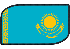 Flags Asia Kazakhstan Rectangle 