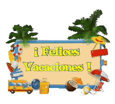 Messages Spanish Felices Vacaciones Transparent Background 06 