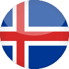 Drapeaux Europe Islande Rond 