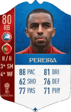 Multimedia Videospiele F I F A - Karten Spieler Portugal Ricardo Barbosa Pereira 
