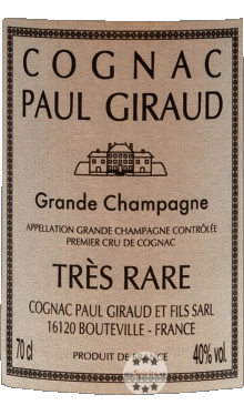 Boissons Cognac Paul Giraud 