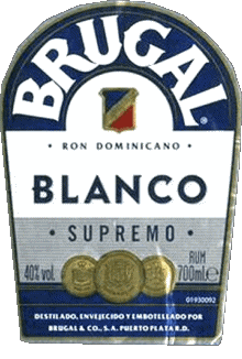Blanco-Boissons Rhum Brugal Blanco