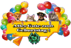 Messages German Alles Gute zum Geburtstag Tiere 007 