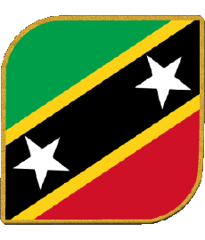 Fahnen Amerika St. Kitts und Nevis Platz 