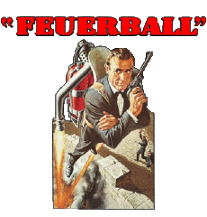 Multimedia V International James Bond 007 Feuerball Deutsches Logo 