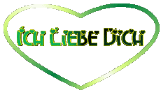 Mensajes Alemán Ich Liebe Dich Corazón 