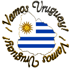 Mensajes Español Vamos Uruguay Bandera 