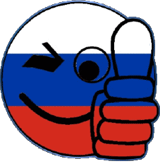 Drapeaux Europe Russie Smiley - OK 