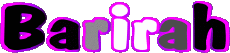 Prénoms FEMININ - Maghreb Musulman B Barirah 