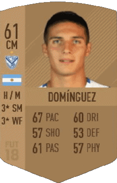 Multimedia Videospiele F I F A - Karten Spieler Argentinien Nicolás Domínguez 