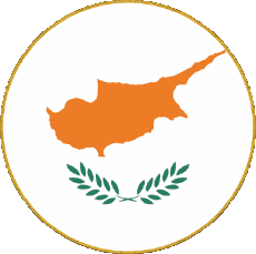 Bandiere Europa Cipro Tondo 