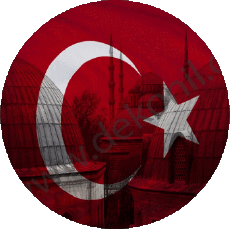 Bandiere Asia Turchia Tondo 