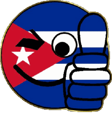 Drapeaux Amériques Cuba Smiley - OK 