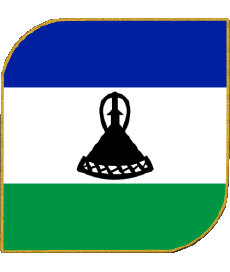 Drapeaux Afrique Lesotho Carré 