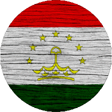 Bandiere Asia Tajikistan Tondo 