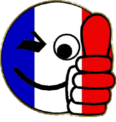 Drapeaux Europe France National Smiley - OK 
