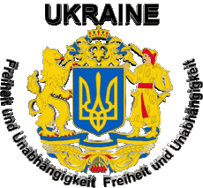 Bandiere Europa Ucraina Freiheit und Unabhängigkeit 