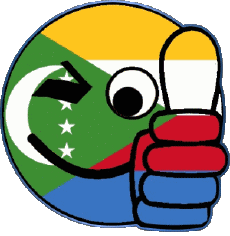 Drapeaux Afrique Comores Smiley - OK 