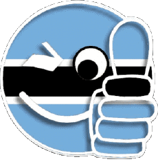 Fahnen Afrika Botswana Smiley - OK 